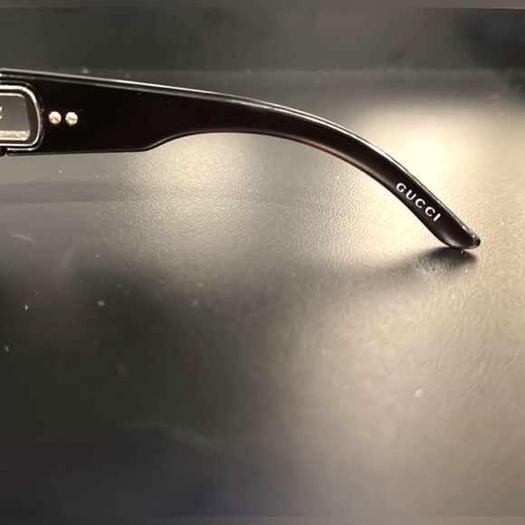 GUCCI Oversized G Logo Shield Sunglasses Brown Gradient - Picture 4 of 6